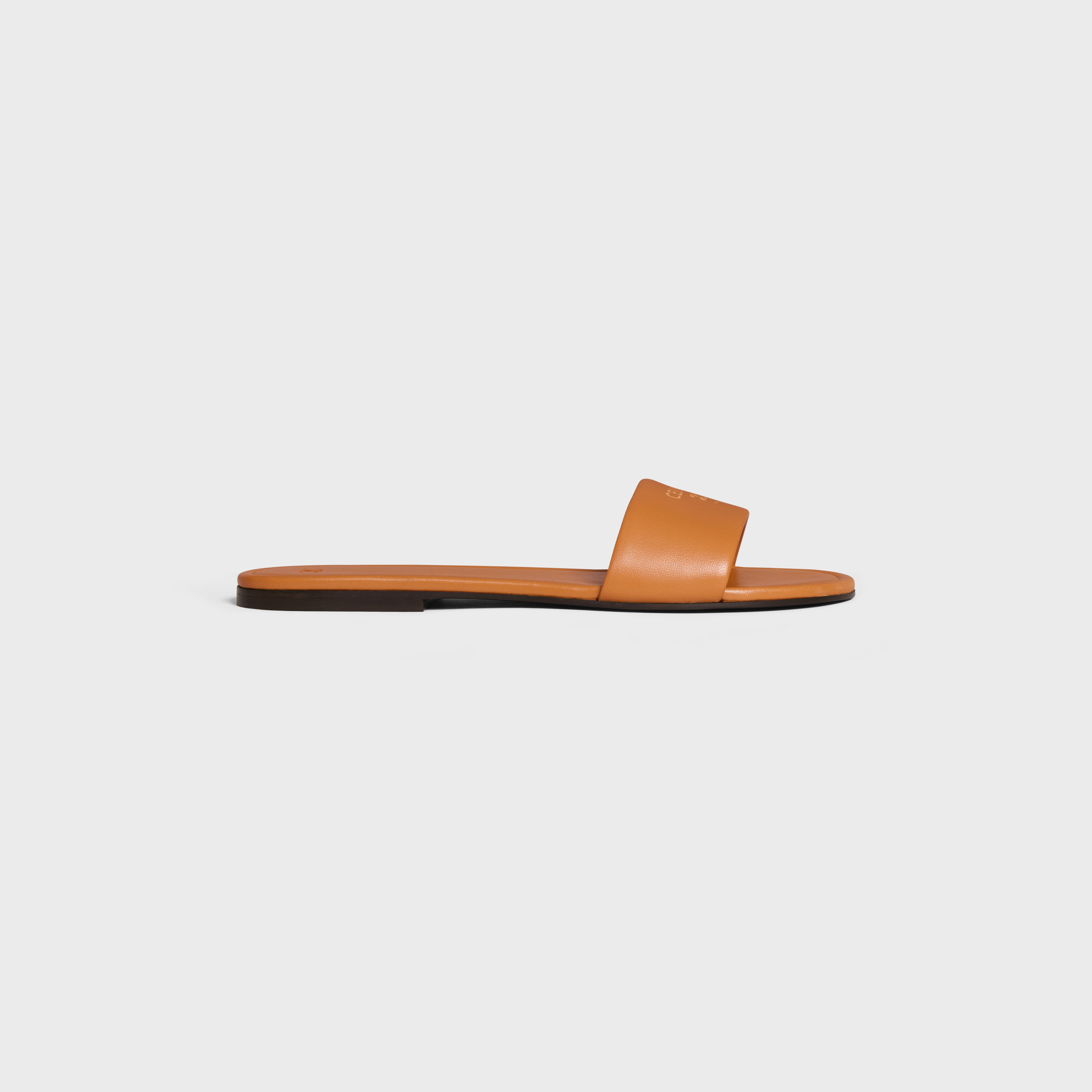 CELINE 25C Dad Sandal Mule Hickory Brown Cowhide 232352